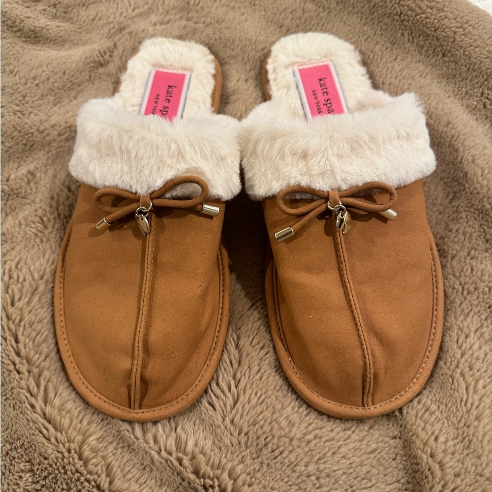 Kate Spade Tan Lucy Slippers